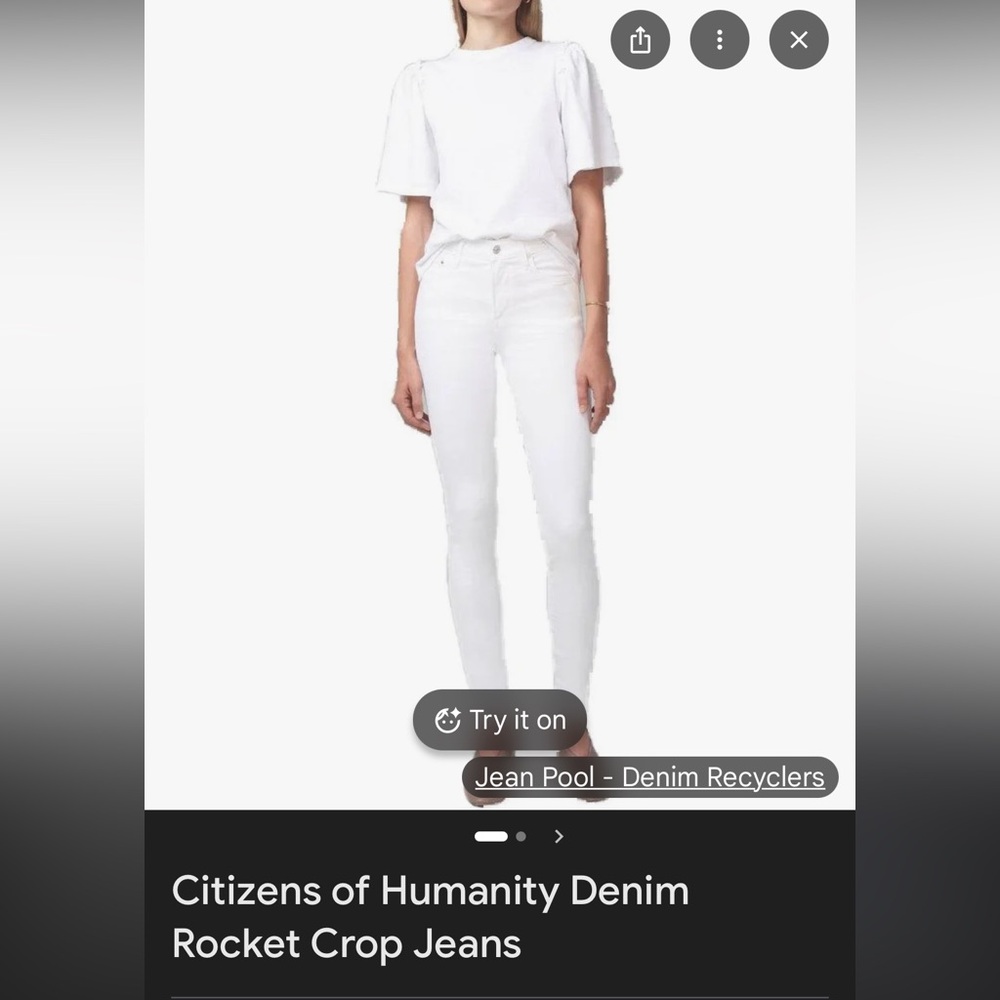 Citizens Of Humanity. Rocket crop high-rise skinny size 28.